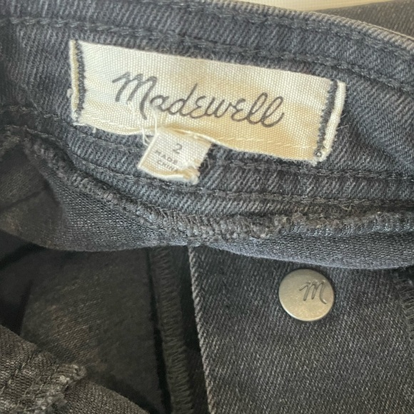Madewell Black Denim Mini Skirt Size 2 - Picture 4 of 4